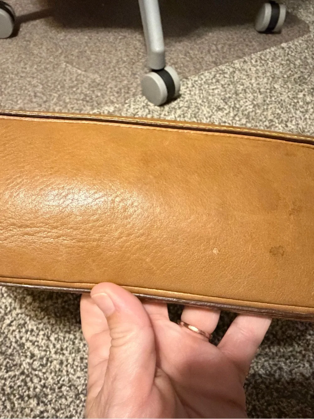 Coach Leather Hobo Bag in Tan/Cognac
